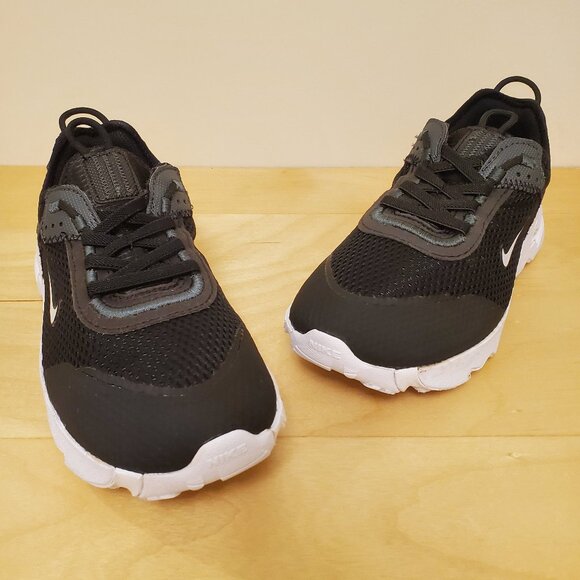 Nike Other - Nike React Live (PS) Black/Grey/White Elastic Lace-Up Slip-On Sneakers Kids - 3Y